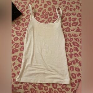 White ribbed tank top